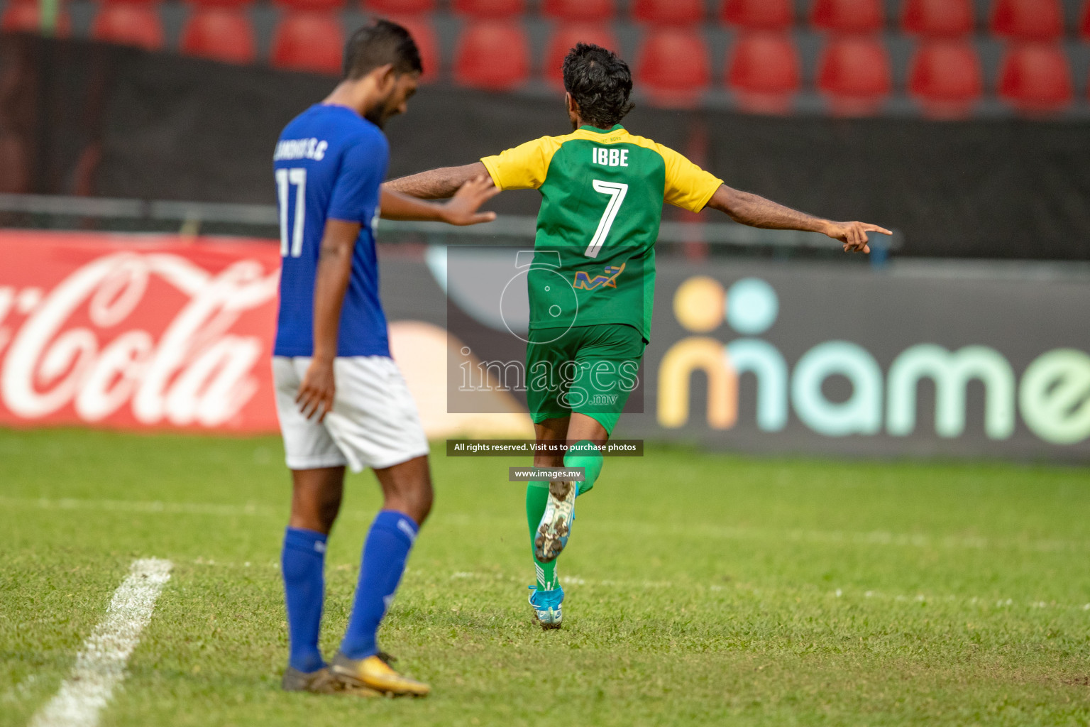 Maziya SRC vs Nilandhoo FC in in Dhiraagu Dhivehi Premier League held in Male', Maldives on 21st October 2019 Photos: Hassan Simah/images.mv