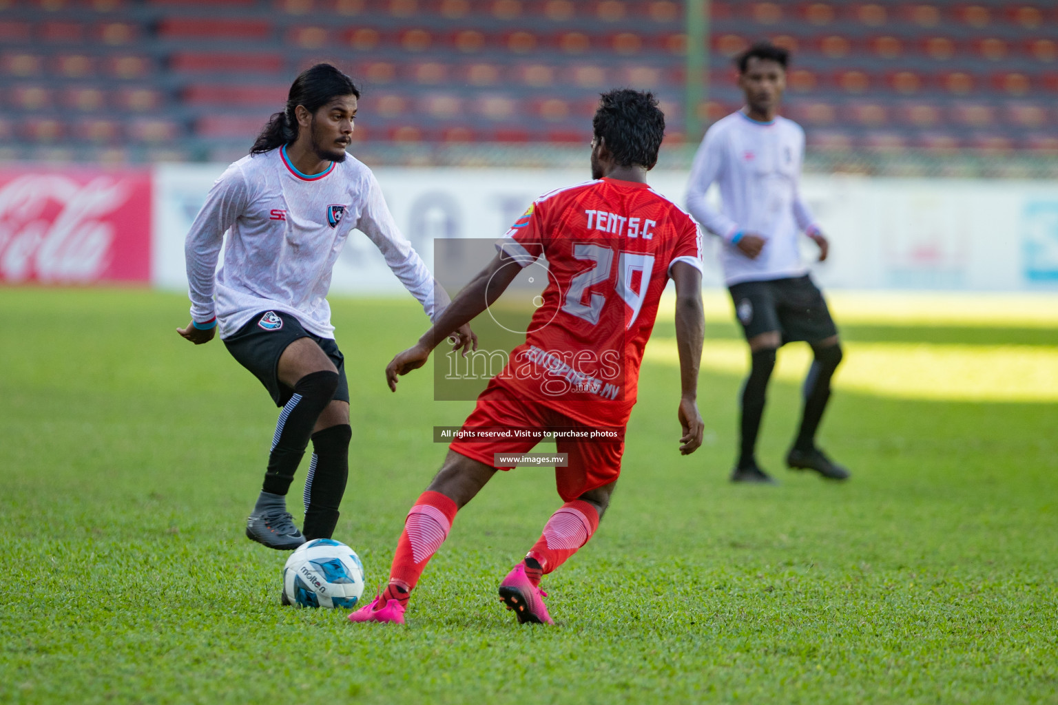 Tent Sports Club vs Club PK in 2nd Division 2022 on 13th July 2022, held in National Football Stadium, Male', Maldives  Photos: Hassan Simah / Images.mv