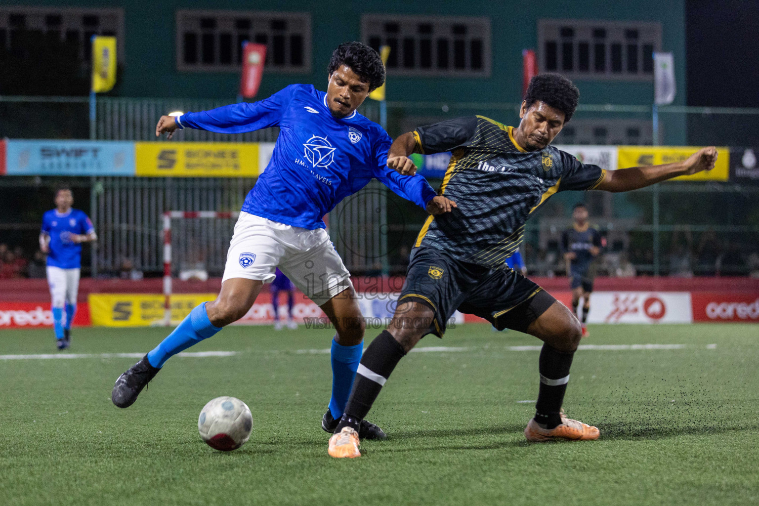 ADh Mandhoo VS ADh Mahibadhoo in Day 12 of Golden Futsal Challenge 2024 was held on Friday, 26th January 2024, in Hulhumale', Maldives Photos: Nausham Waheed / images.mv