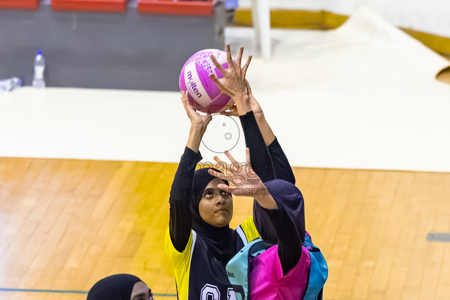 Day 8 of 24th Milo Netball Association Championship was held in Social Center at Male', Maldives on Monday, 8th September 2025. Photos: Mohamed Mahfooz Moosa / images.mv