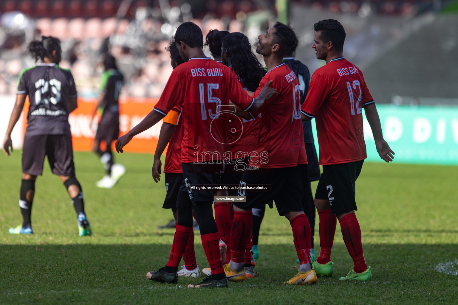 Biss Buru Sports vs JJ Sports Club  in 2nd Division 2022 on 14th July 2022, held in National Football Stadium, Male', Maldives Photos: Hassan Simah / Images.mv