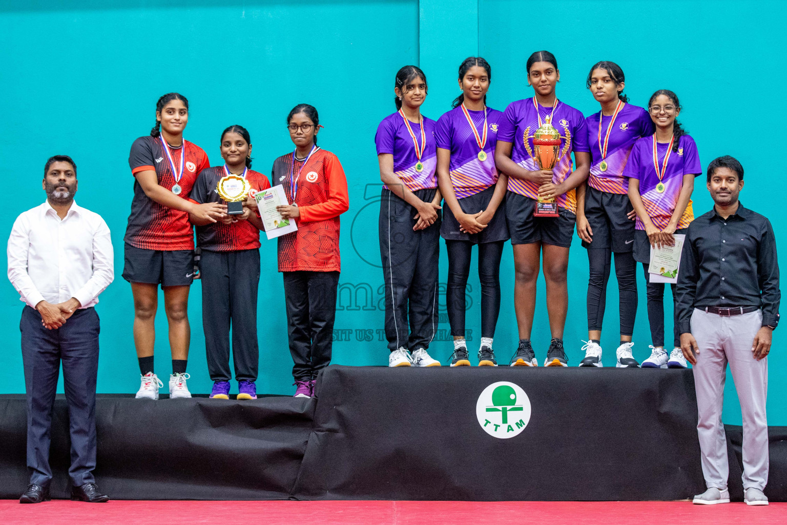 Senior Finals and Awarding ceremony of Interschool Table Tennis Tournament 2024 was held in Male' TT Hall, Male', Maldives on Saturday, 10th August 2024.
Photos: Ismail Thoriq / images.mv