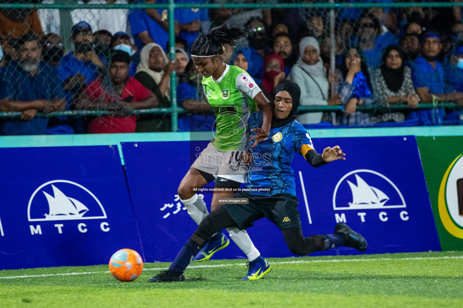 orts Limited vs WAMCO - in the Finals 18/30 Women's Futsal Fiesta 2021 held in Hulhumale, Maldives on 18 December 2021. Photos by Shuu Abdul Sattar