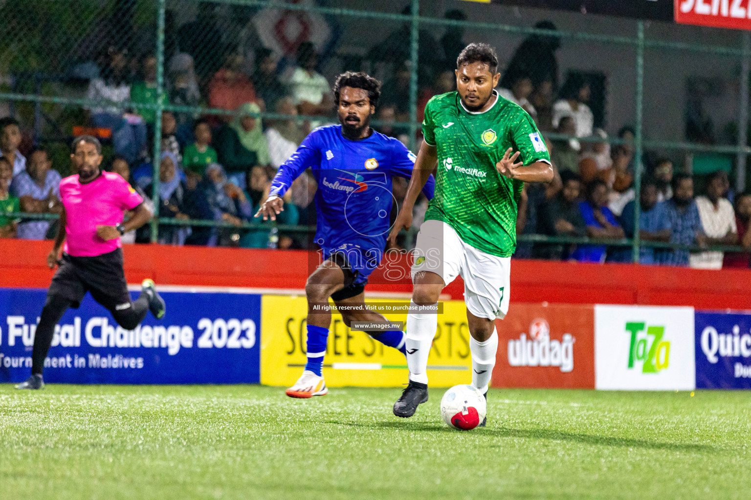 HA. Filladhoo vs HA. Thakandhoo in Day 6 of Golden Futsal Challenge 2023 on 10 February 2023 in Hulhumale, Male, Maldives