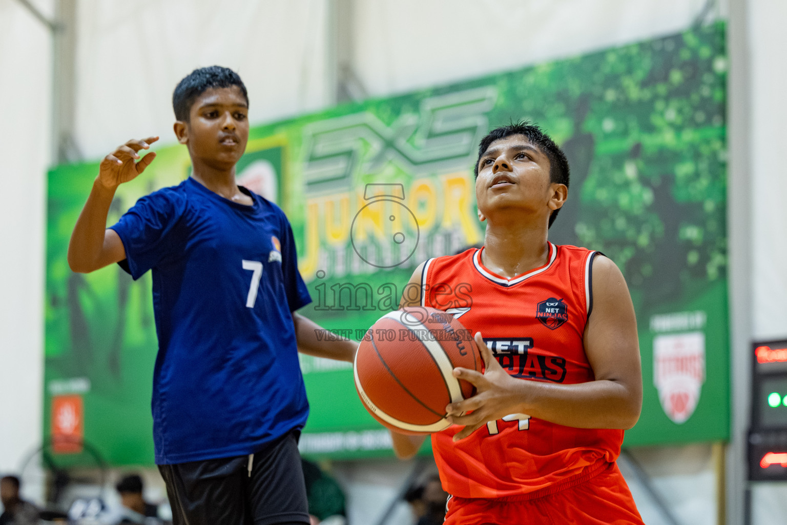 Milo 5 x 5 Junior Challenge 2025 - Basketball tournament held in Basketball Training Center, Male', Maldives on Thursday, 09th October 2025. 
Photo by: Hassan Simah / Images.mv