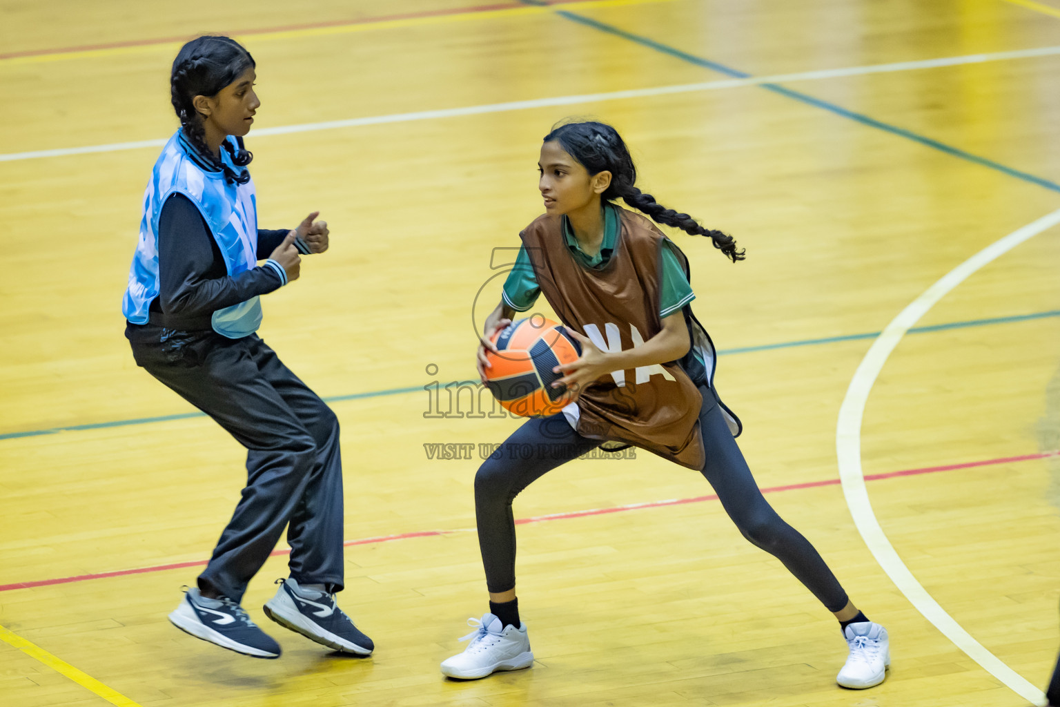 Day 12 of 25th Inter-School Netball Tournament was held in Social Center at Male', Maldives on Thursday, 22nd August 2024.