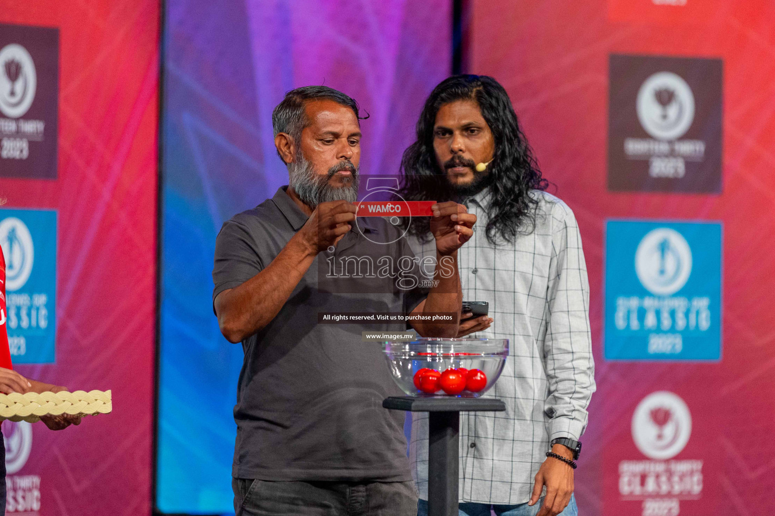 Draw ceremony of Club Maldives 2023 was held on Thursday, 6th July 2023 at PSM Studio in Male', Maldives.  Photos: Ismail Thoriq / images.mv