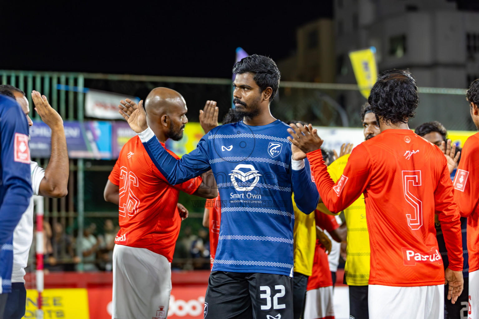 K. Gaafaru VS B. Eydhafushi in Zone 3 Group Stage Final on Day 38 of Golden Futsal Challenge 2024 which was held on Friday, 23rd February 2024, in Hulhumale', Maldives 
Photos: Hassan Simah/ images.mv