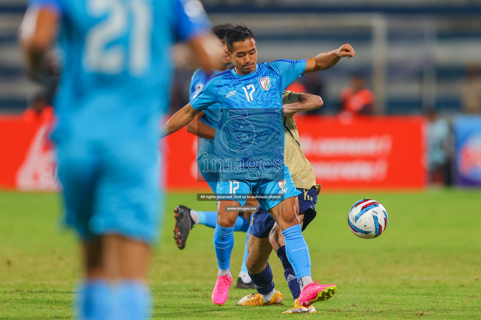 India vs Kuwait in SAFF Championship 2023 held in Sree Kanteerava Stadium, Bengaluru, India, on Tuesday, 27th June 2023. Photos: Nausham Waheed/ images.mv