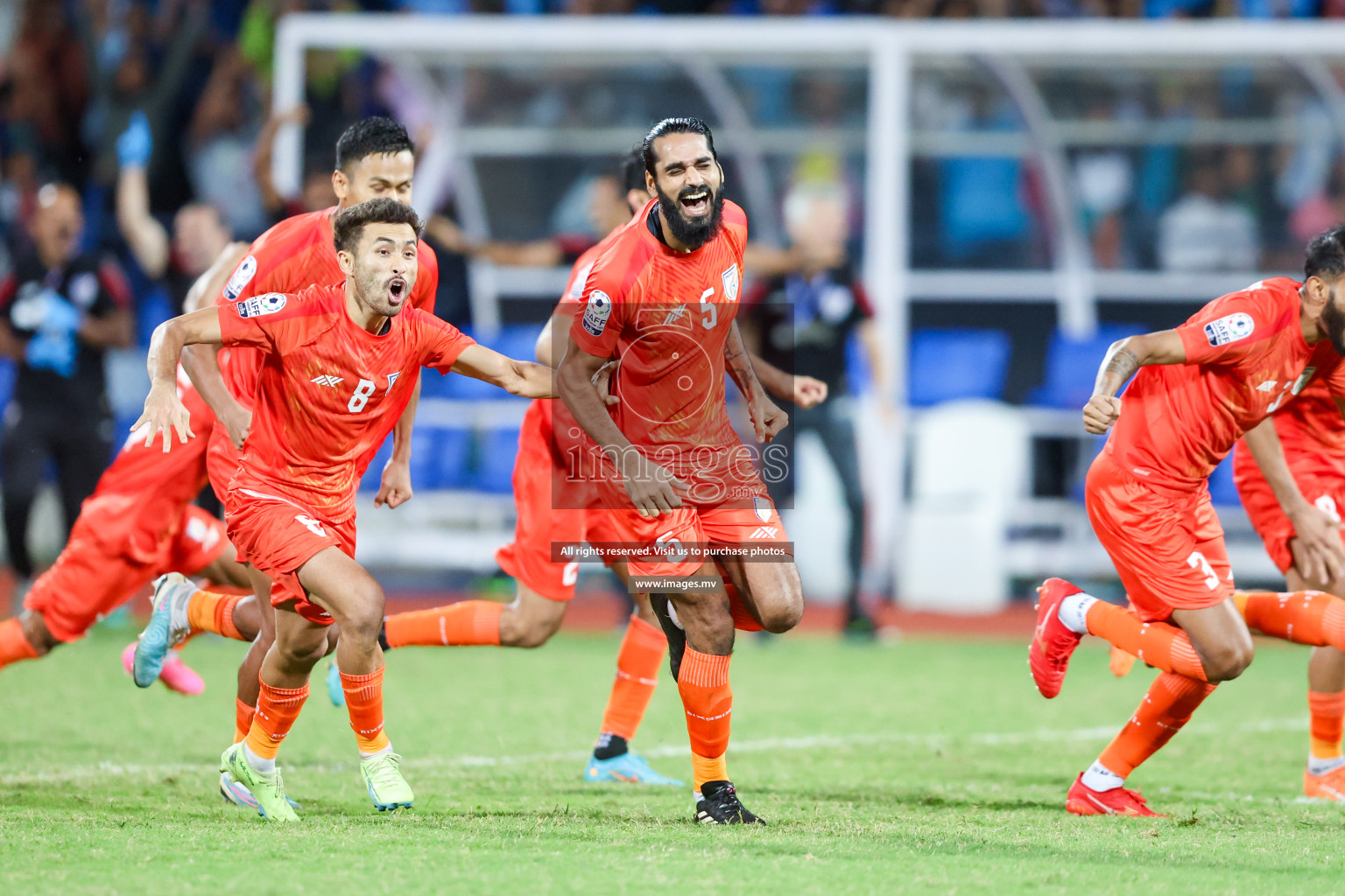 Kuwait vs India in the Final of SAFF Championship 2023 held in Sree Kanteerava Stadium, Bengaluru, India, on Tuesday, 4th July 2023. Photos: Nausham Waheed / images.mv