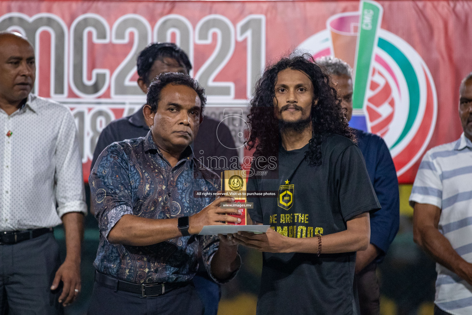 RRC Vs FSM in the Semi Finals of Club Maldives 2021 held in Hulhumale, Maldives on 19 December 2021. Photos: Ismail Thoriq / images.mv