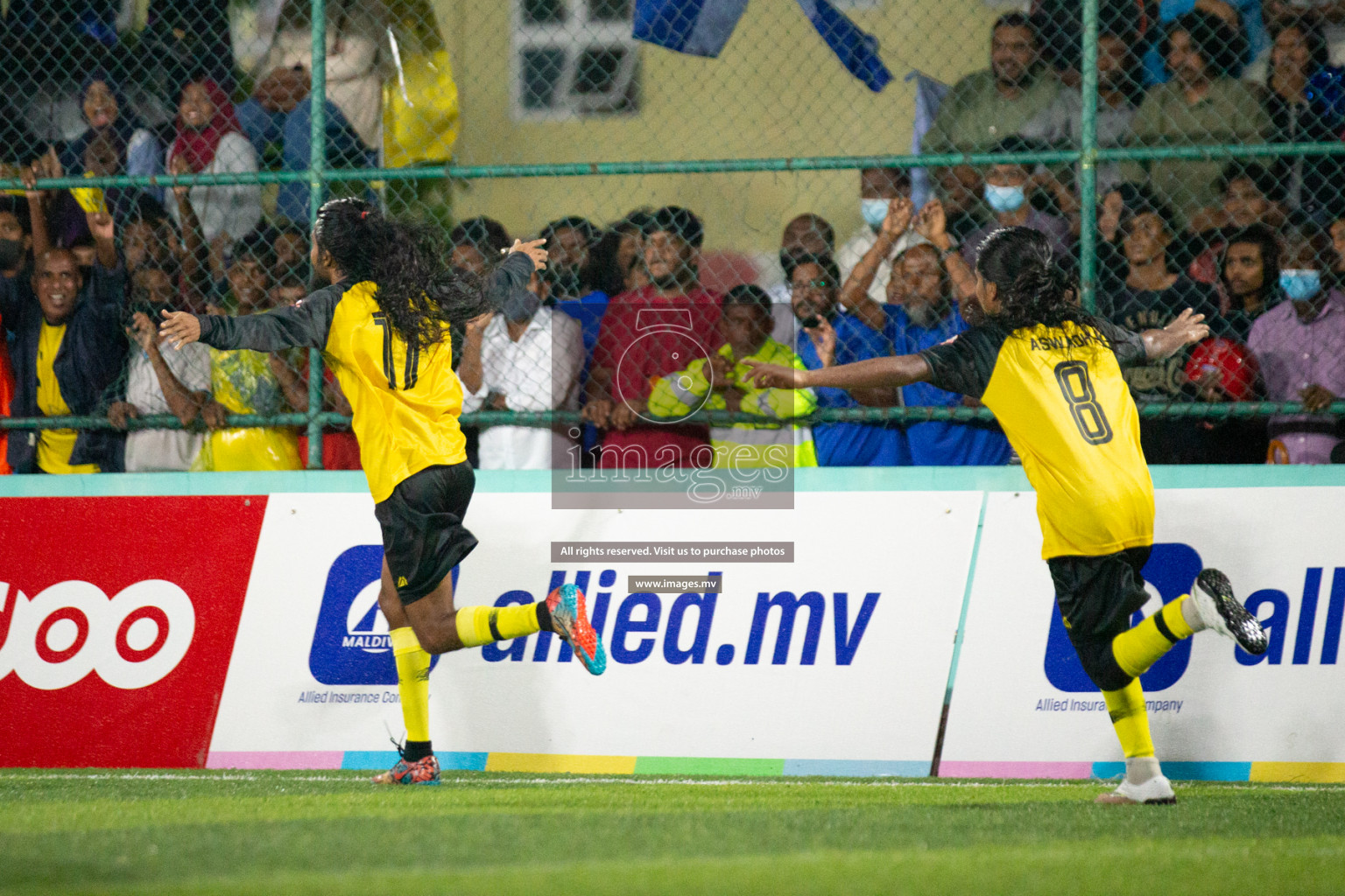 Team MPL vs Team RRC in the Quarter Finals of Club Maldives 2021 held at Hulhumale'; on 13th December 2021 Photos: Nasam/ images.mv