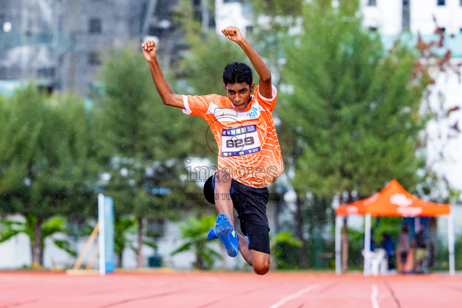 Day 3 of MWSC Interschool Athletics Championships 2024 held in Hulhumale Running Track, Hulhumale, Maldives on Monday, 11th November 2024. Photos by:  Nausham Waheed / Images.mv