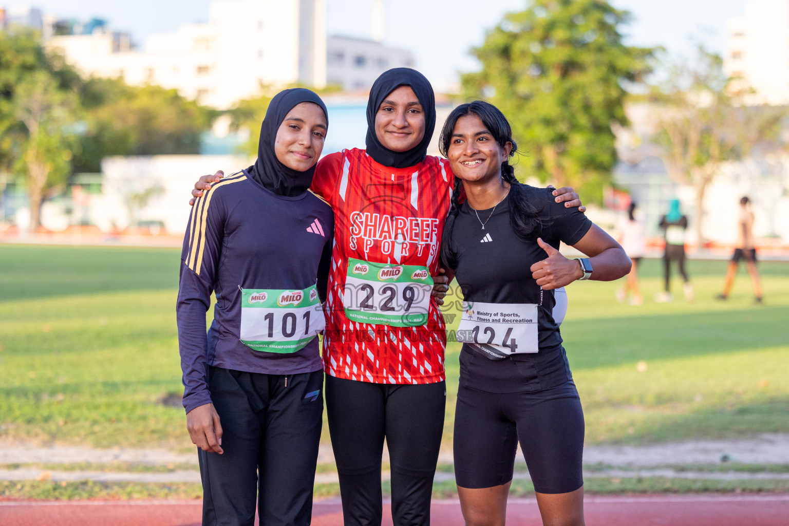 Day 1 of 33rd National Athletics Championship was held in Ekuveni Track at Male', Maldives on Thursday, 5th September 2024. Photos: Shuu Abdul Sattar / images.mv