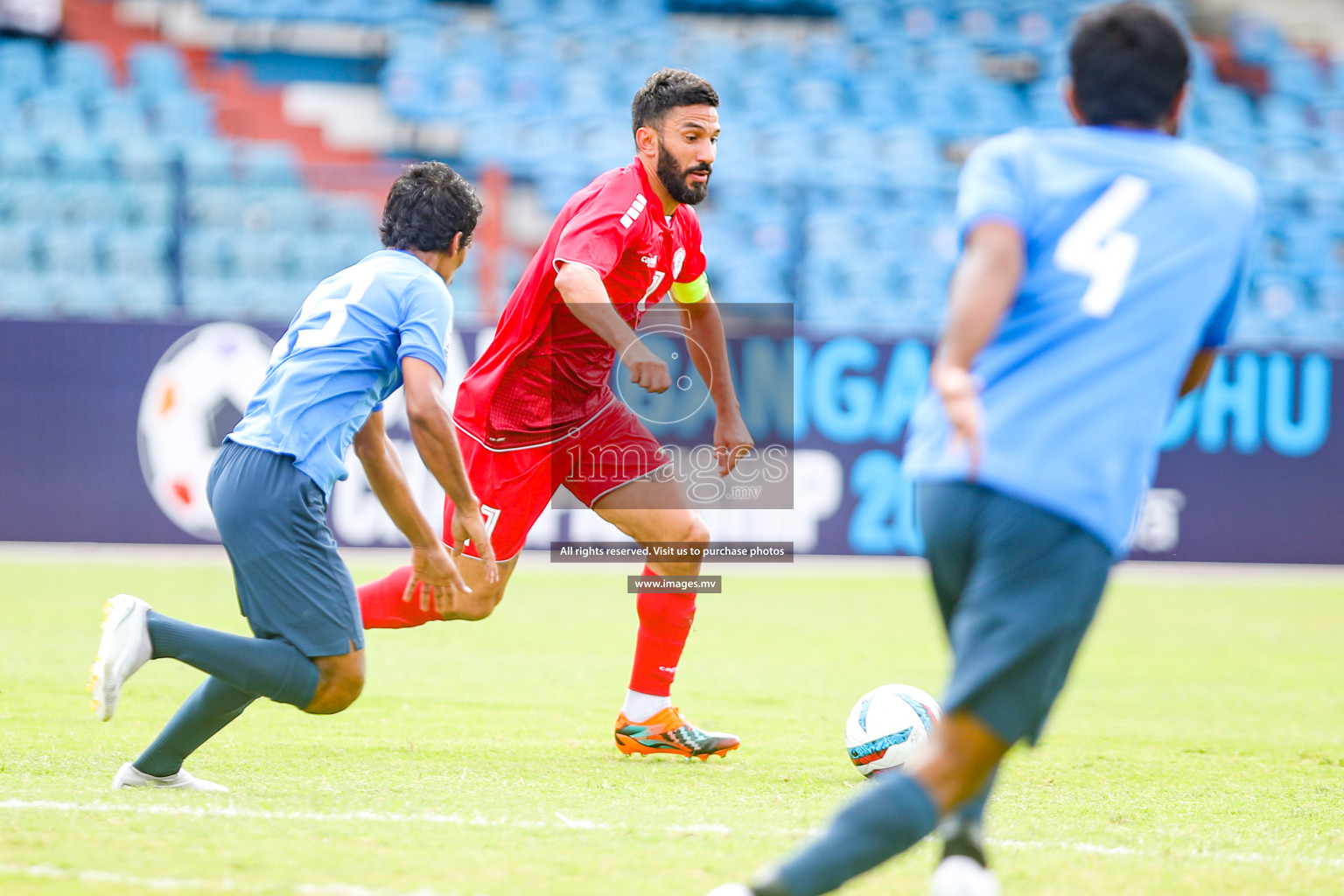 Lebanon vs Maldives in SAFF Championship 2023 held in Sree Kanteerava Stadium, Bengaluru, India, on Tuesday, 28th June 2023. Photos: Nausham Waheed, Hassan Simah / images.mv