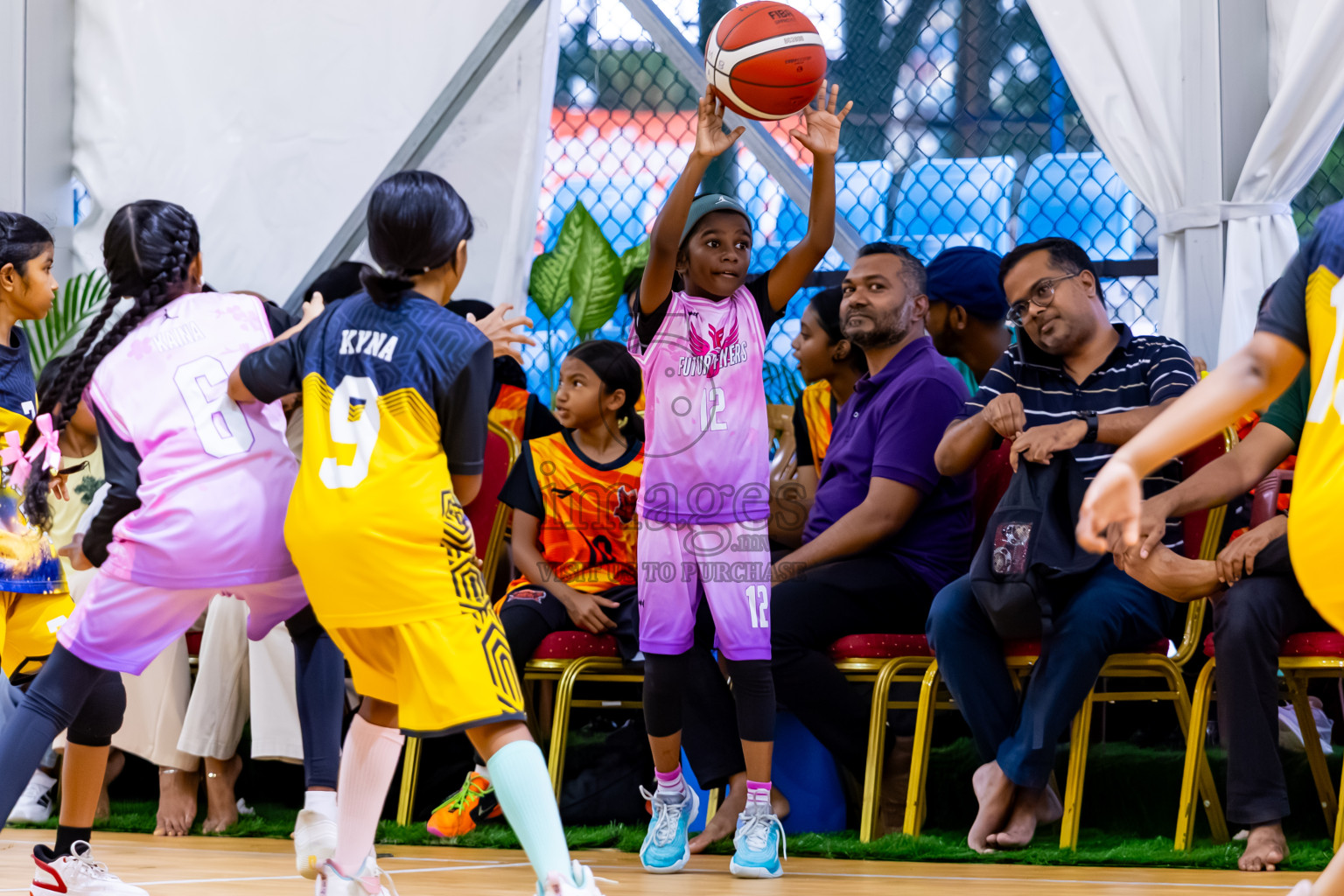 Day 3 of Milo 5 x 5 Junior Challenge 2025 - Basketball tournament held in Basketball Training Center, Male', Maldives on Saturday, 11th October 2025. Photos by: Nausham Waheed, Hassan Simah / Images.mv