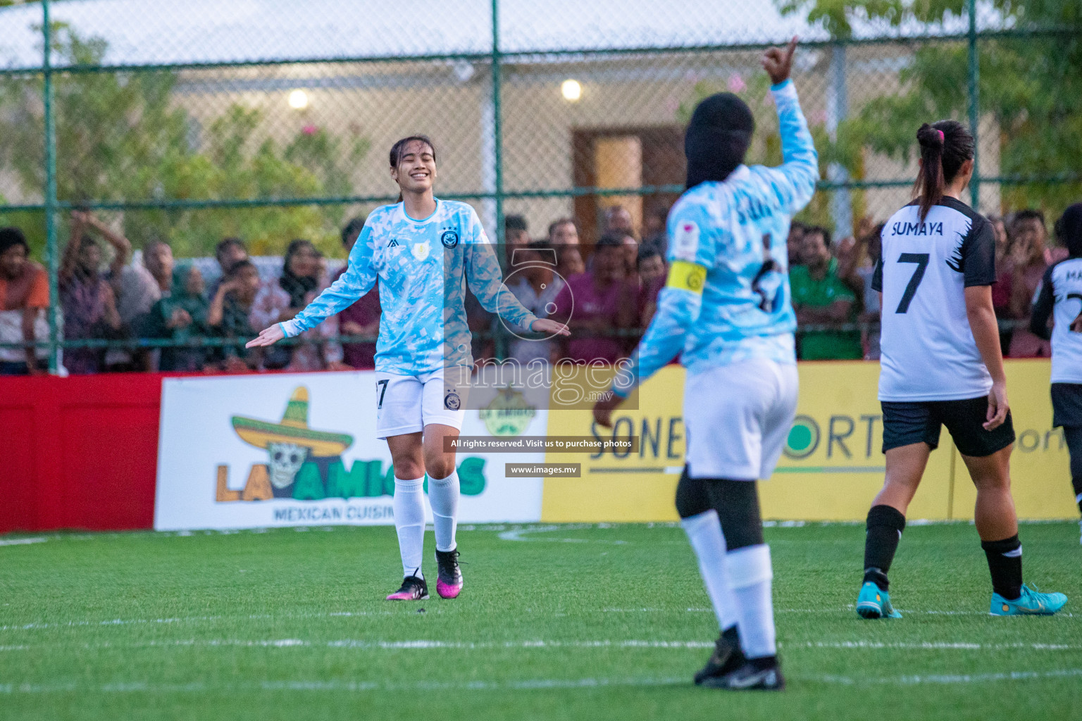 MPL vs DSC in Eighteen Thirty Women's Futsal Fiesta 2022 was held in Hulhumale', Maldives on Monday, 17th October 2022. Photos: Hassan Simah, Mohamed Mahfooz Moosa / images.mv