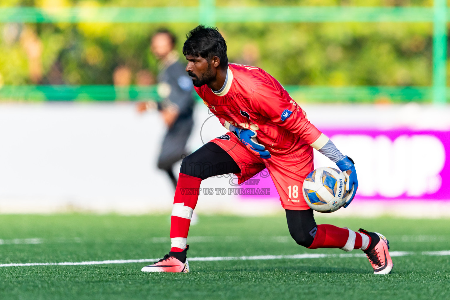 Furious FC vs JT Sports from Manadhoo Council Cup 2024 in N Manadhoo Maldives on Saturday, 24th February 2023. Photos: Nausham Waheed / images.mv