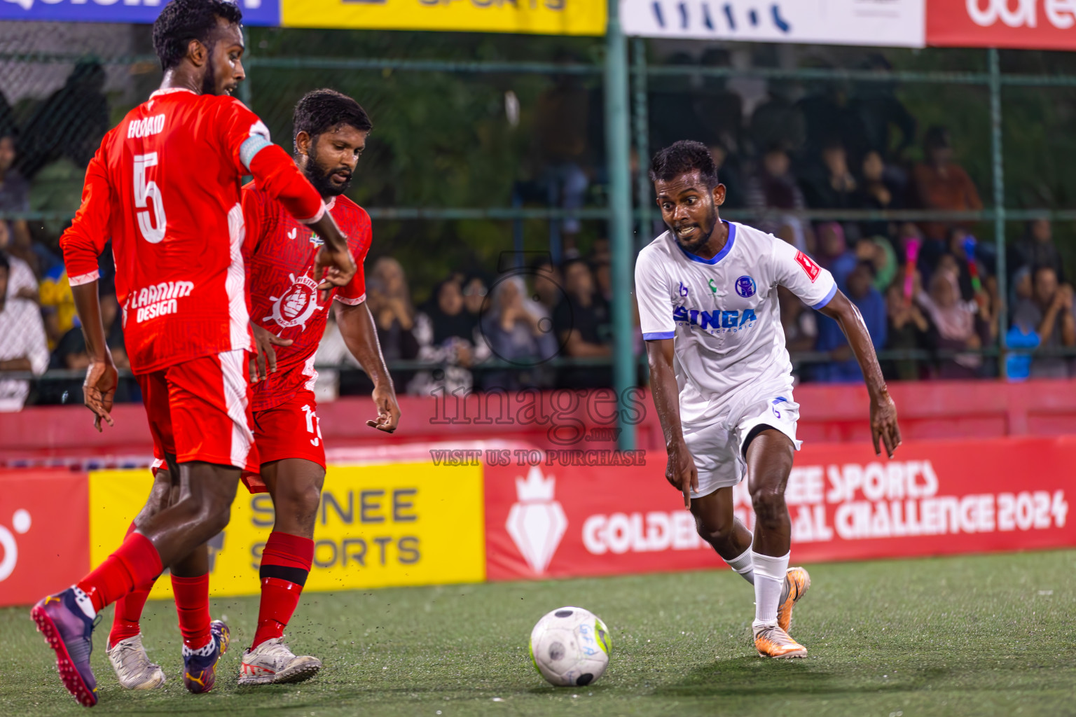 HA Ihavandhoo vs HA Maarandhoo in Day 9 of Golden Futsal Challenge 2024 was held on Tuesday, 23rd January 2024, in Hulhumale', Maldives
Photos: Ismail Thoriq / images.mv