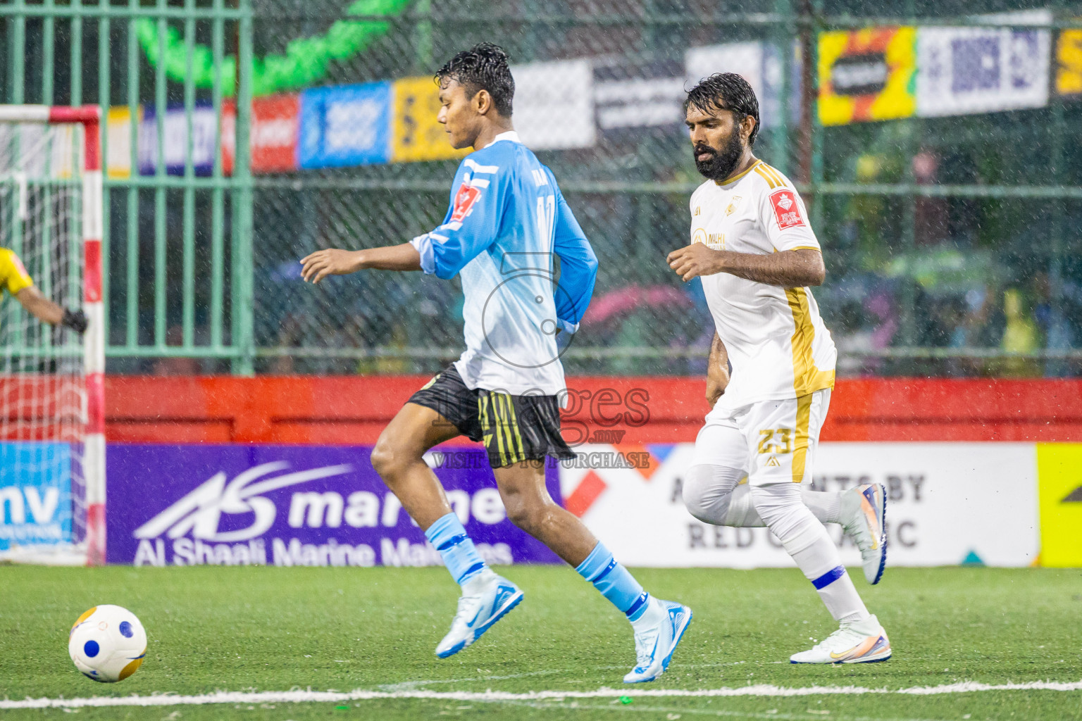 Raa Rasgetheem vs Raa Alifushi  in Day 10 of Golden Futsal Challenge 2025 was held on Tuesday, 14th January 2025, in Hulhumale', Maldives Photos: Shuu Abdul Sattar / images.mv