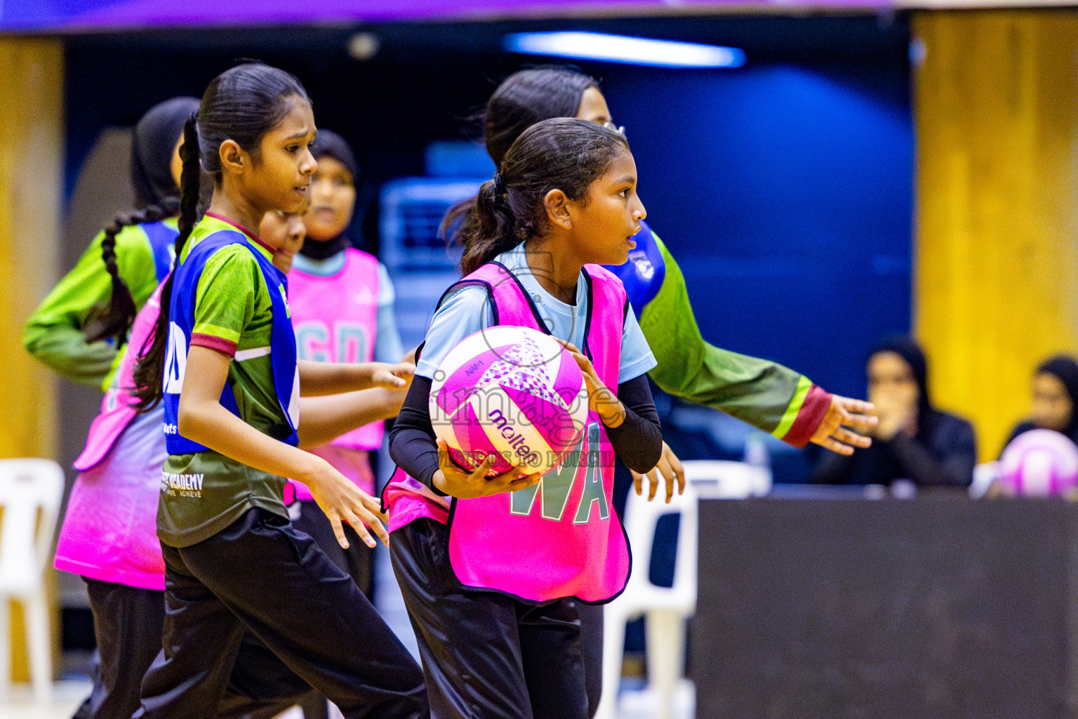 Netgen A vs Fiontti Sports Club in Day 3 of 3rd Netball Junior Championship, held at Social Center on Tuesday, 21st January 2025 . Photos: Nausham Waheed / images.mv