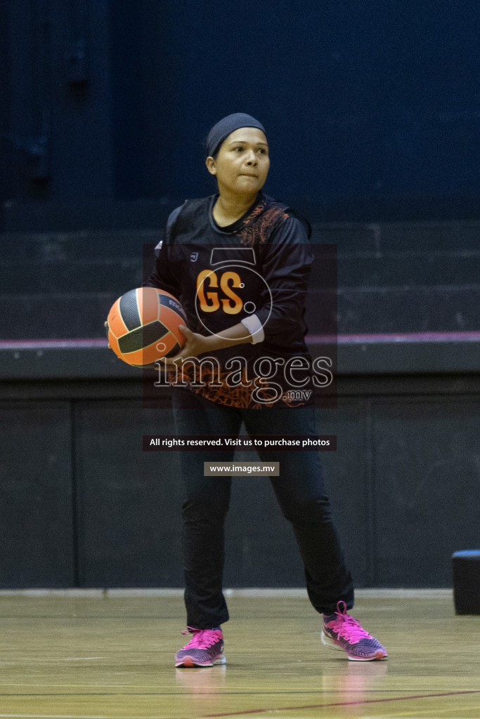 Club Matrix vs Youth United Sports Club in the Milo National Netball Tournament 2022 on 19 July 2022, held in Social Center, Male', Maldives. Photographer: Shuu / Images.mv