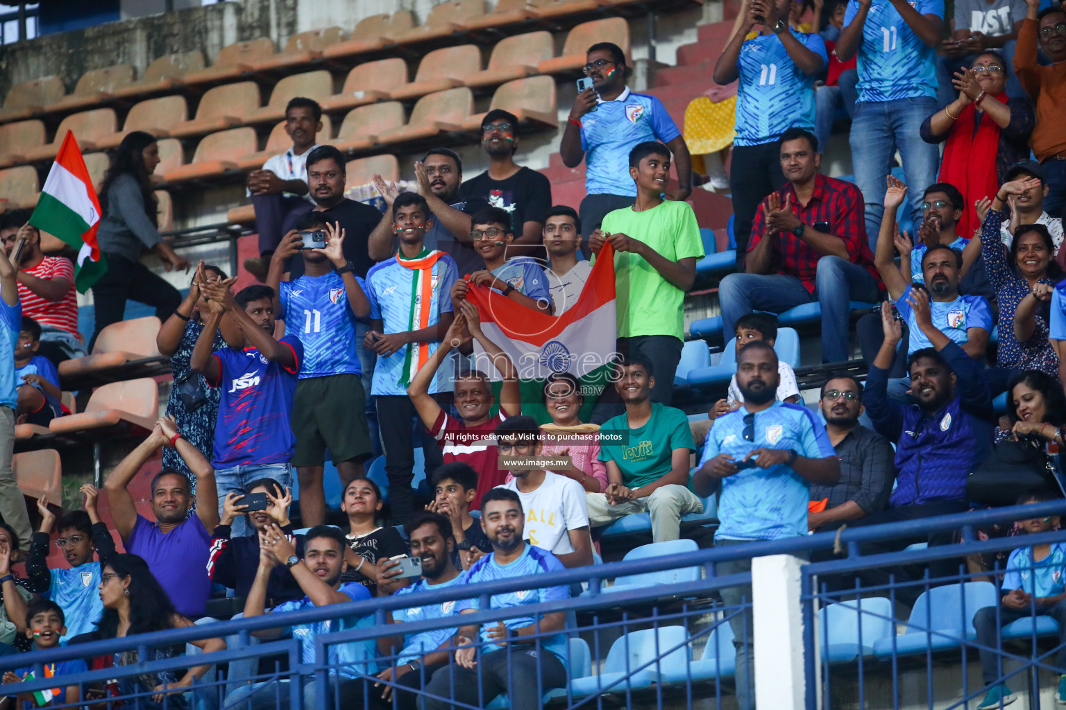 Nepal vs India in SAFF Championship 2023 held in Sree Kanteerava Stadium, Bengaluru, India, on Saturday, 24th June 2023. Photos: Nausham Waheed / images.mv