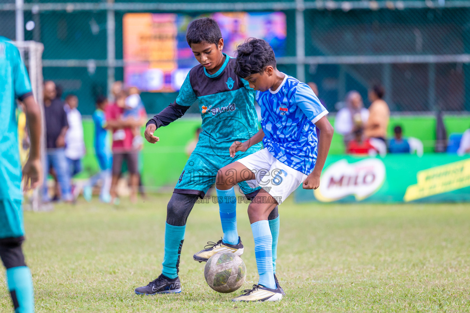 Day 1 of MILO Academy Championship 2024 - U12 was held at Henveiru Grounds in Male', Maldives on Thursday, 4th July 2024. Photos: Shuu Abdul Sattar / images.mv