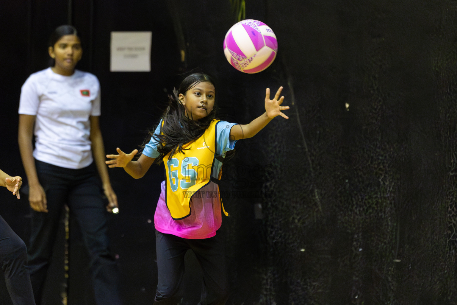 Netgens A vs N Sports academy in Day 3 of 3rd Netball Junior Championship, held at Social Center on Wednesday 22nd January 2025 . Photos: Shuu Abdul Sattar / images.mv