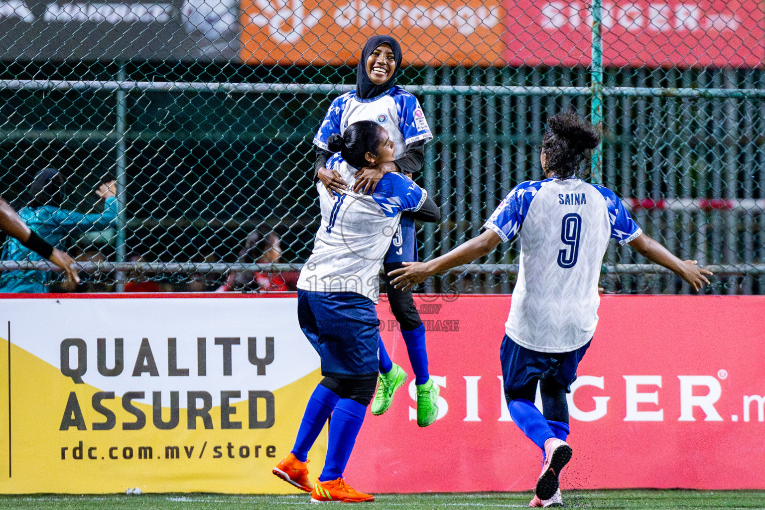 WAMCO vs POLICE CLUB in Eighteen Thirty 2024 2024 held in Rehendi Futsal Ground, Hulhumale', Maldives on Monday, 16th September 2024. Photos: Shu / images.mv