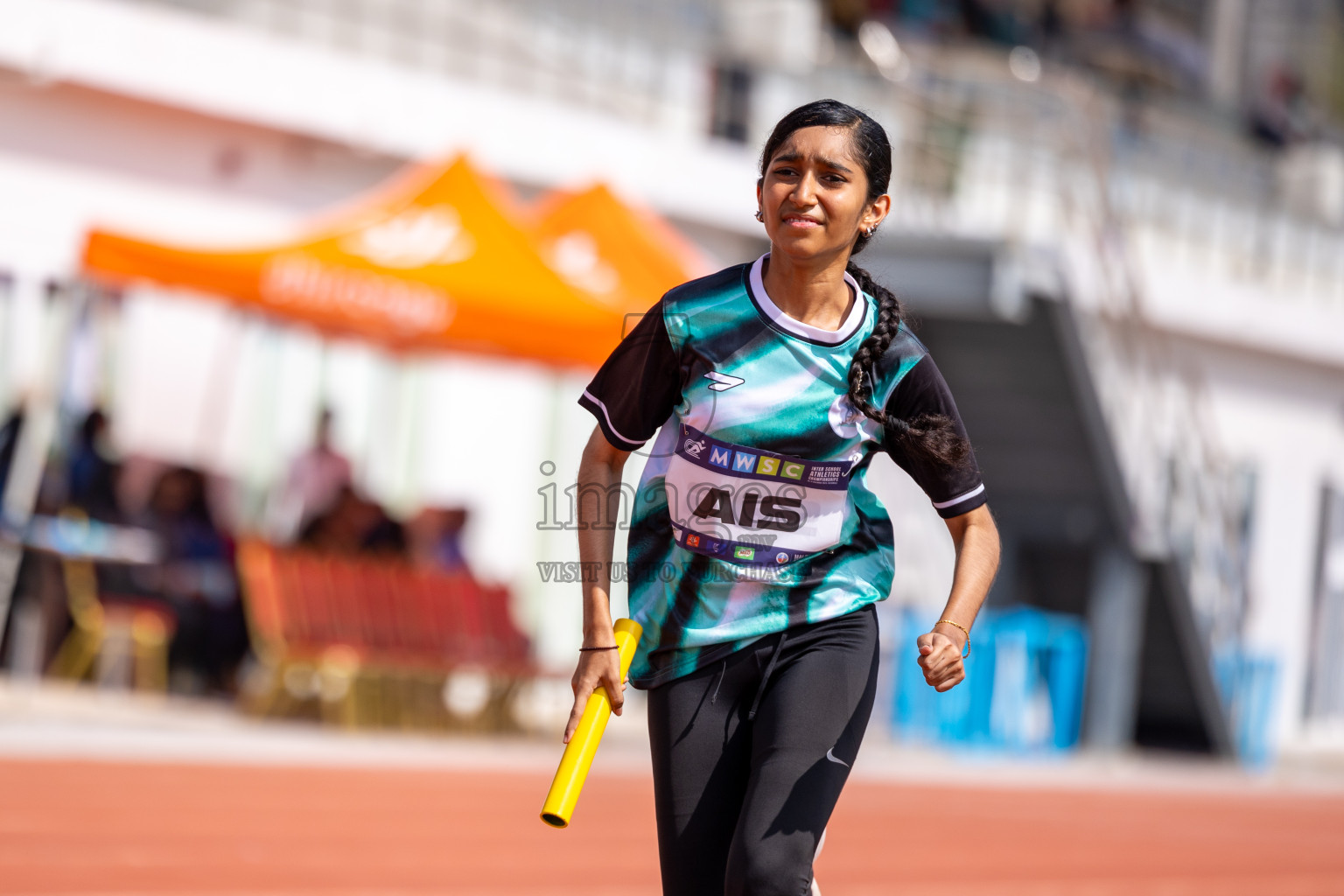 Day 6 of MWSC Interschool Athletics Championships 2024 held in Hulhumale Running Track, Hulhumale, Maldives on Thursday, 14th November 2024. Photos by: Ismail Thoriq / Images.mv