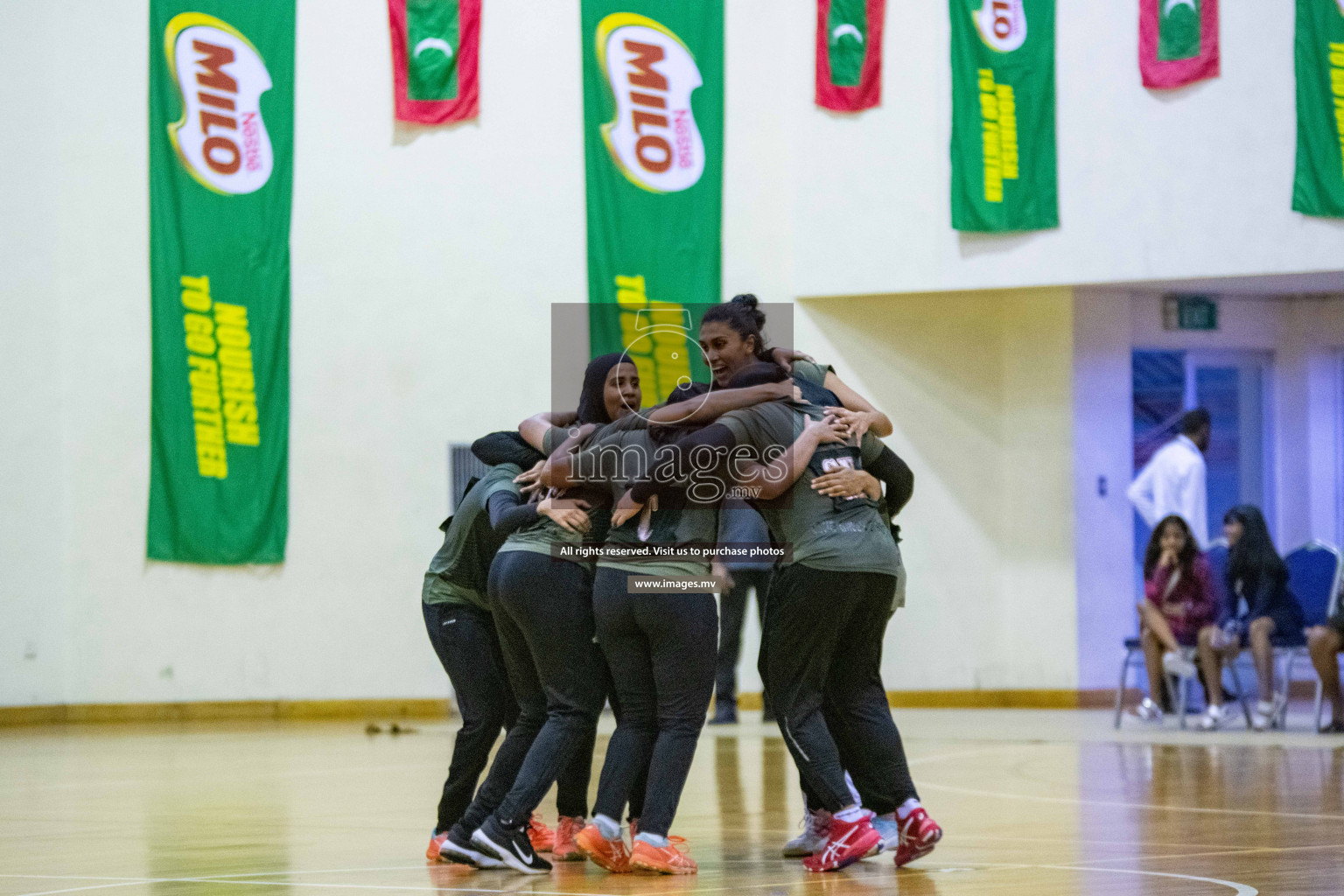 Kulhudhuffushi Youth & R.C vs Club Green Streets in the Finals of Milo National Netball Tournament 2021 (Women's) held on 5th December 2021 in Male', Maldives Photos: Ismail Thoriq / images.mv