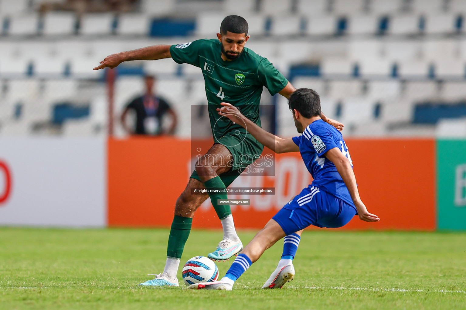 Pakistan vs Kuwait in SAFF Championship 2023 held in Sree Kanteerava Stadium, Bengaluru, India, on Saturday, 24th June 2023. Photos: Hassan Simah / images.mv