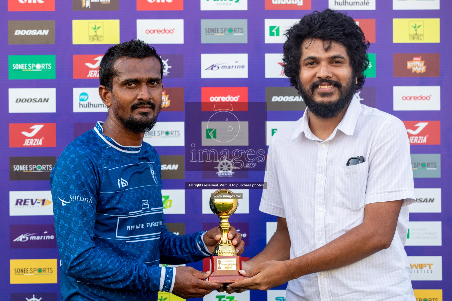 K. Gaafaru vs K.Guraidhoo in Day 6 of Golden Futsal Challenge 2023 on 10 February 2023 in Hulhumale, Male, Maldives