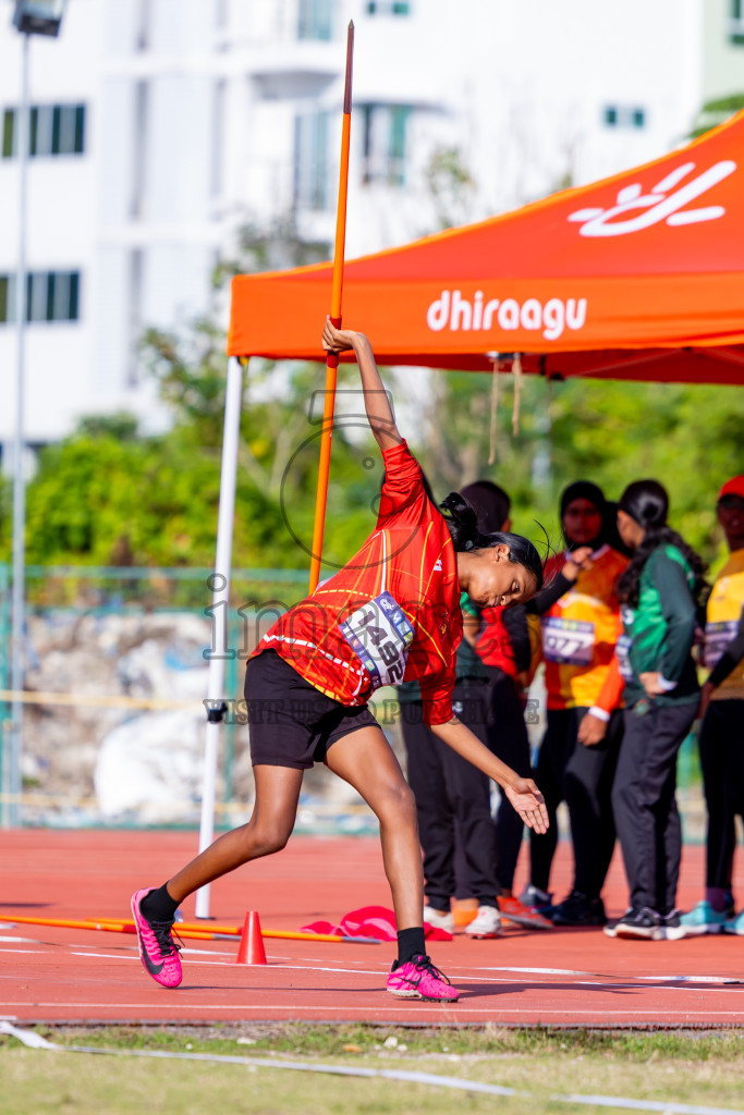 Day 3 of MWSC Interschool Athletics Championships 2024 held in Hulhumale Running Track, Hulhumale, Maldives on Monday, 11th November 2024. Photos by: Nausham Waheed / Images.mv