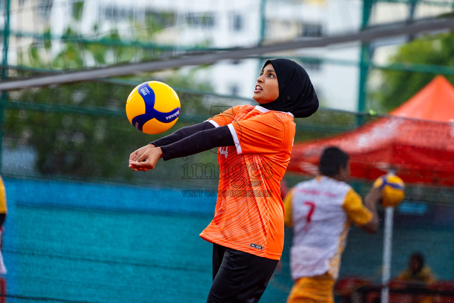 Day 2 of Interschool Volleyball Tournament 2024 was held in Ekuveni Volleyball Court at Male', Maldives on Sunday, 24th November 2024. Photos: Nausham Waheed / images.mv