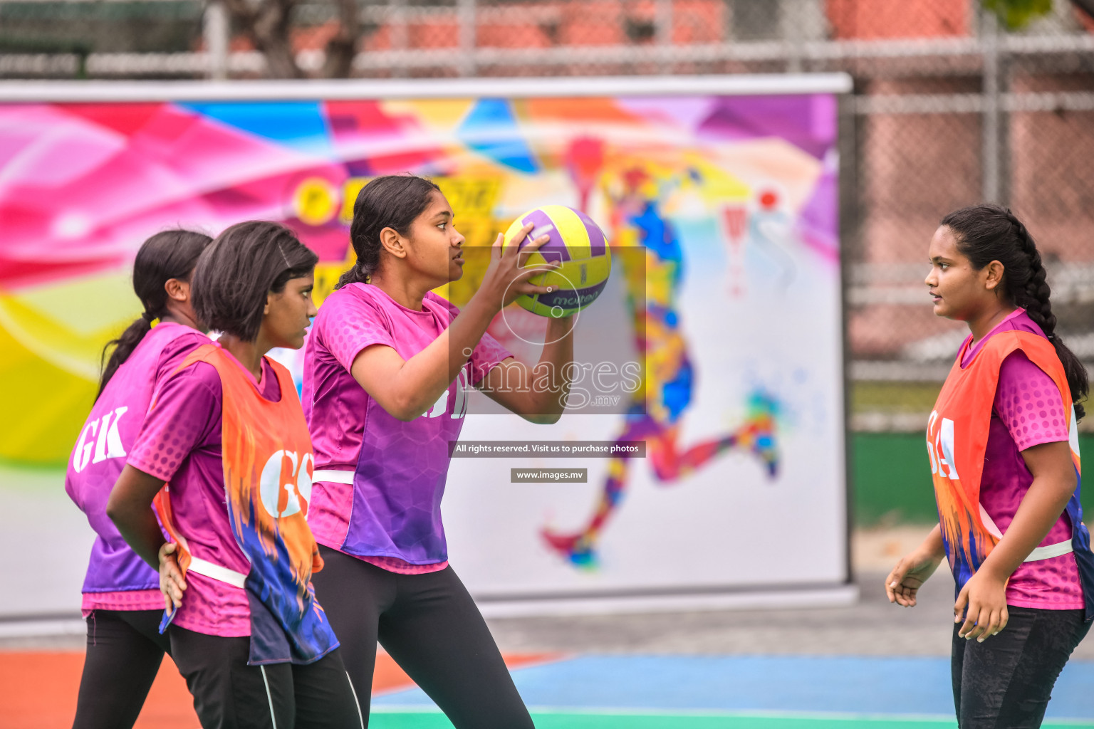 Day 10 of Junior Netball Championship 2022 held in Male', Maldives. Photos by Nausham Waheed