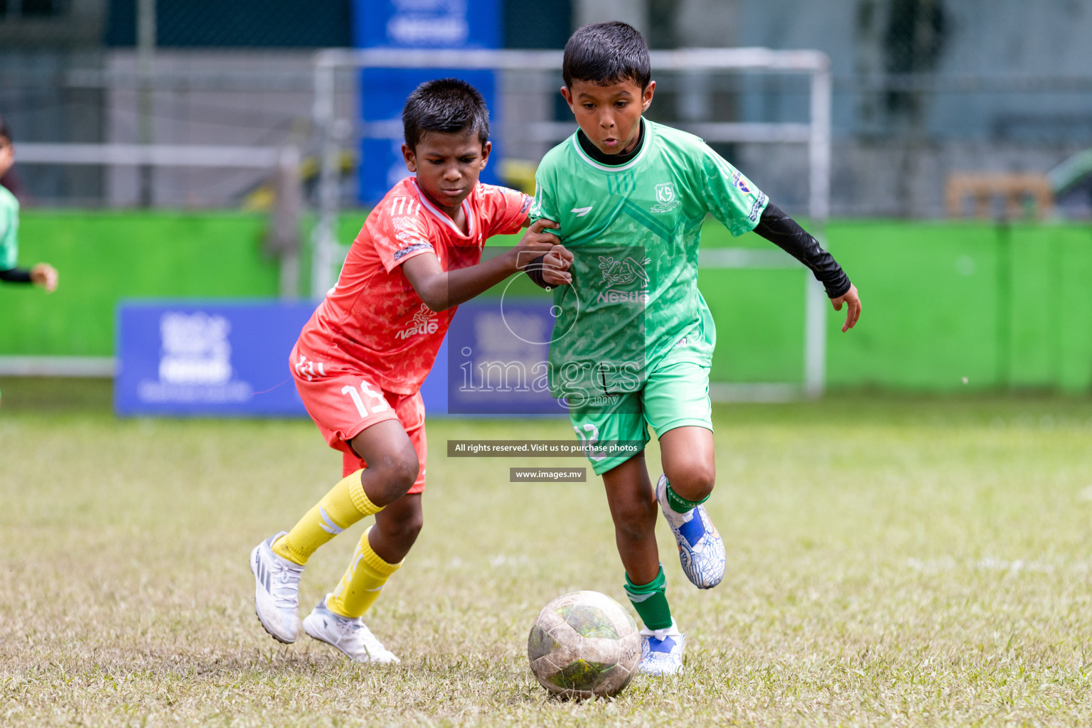 Day 2 of Nestle kids football fiesta, held in Henveyru Football Stadium, Male', Maldives on Thursday, 12th October 2023 Photos: Nausham Waheed/ Shuu Abdul Sattar Images.mv