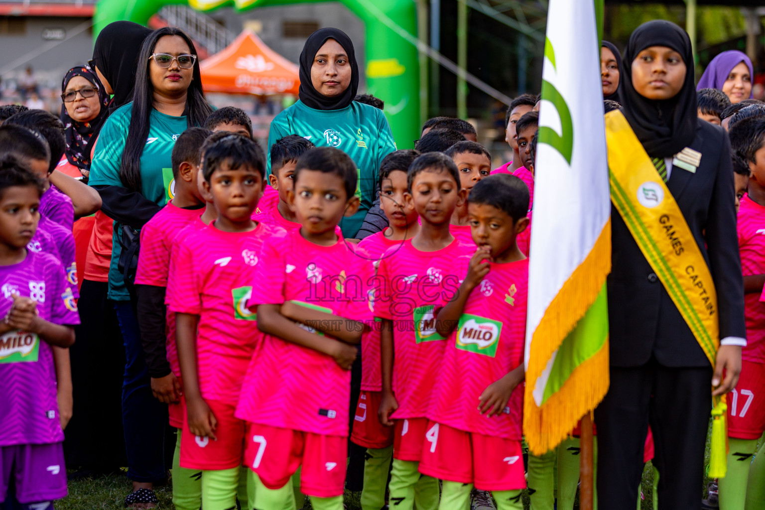 Day 2 of MILO Kids Football Fiesta was held at National Stadium in Male', Maldives on Saturday, 24th February 2024.