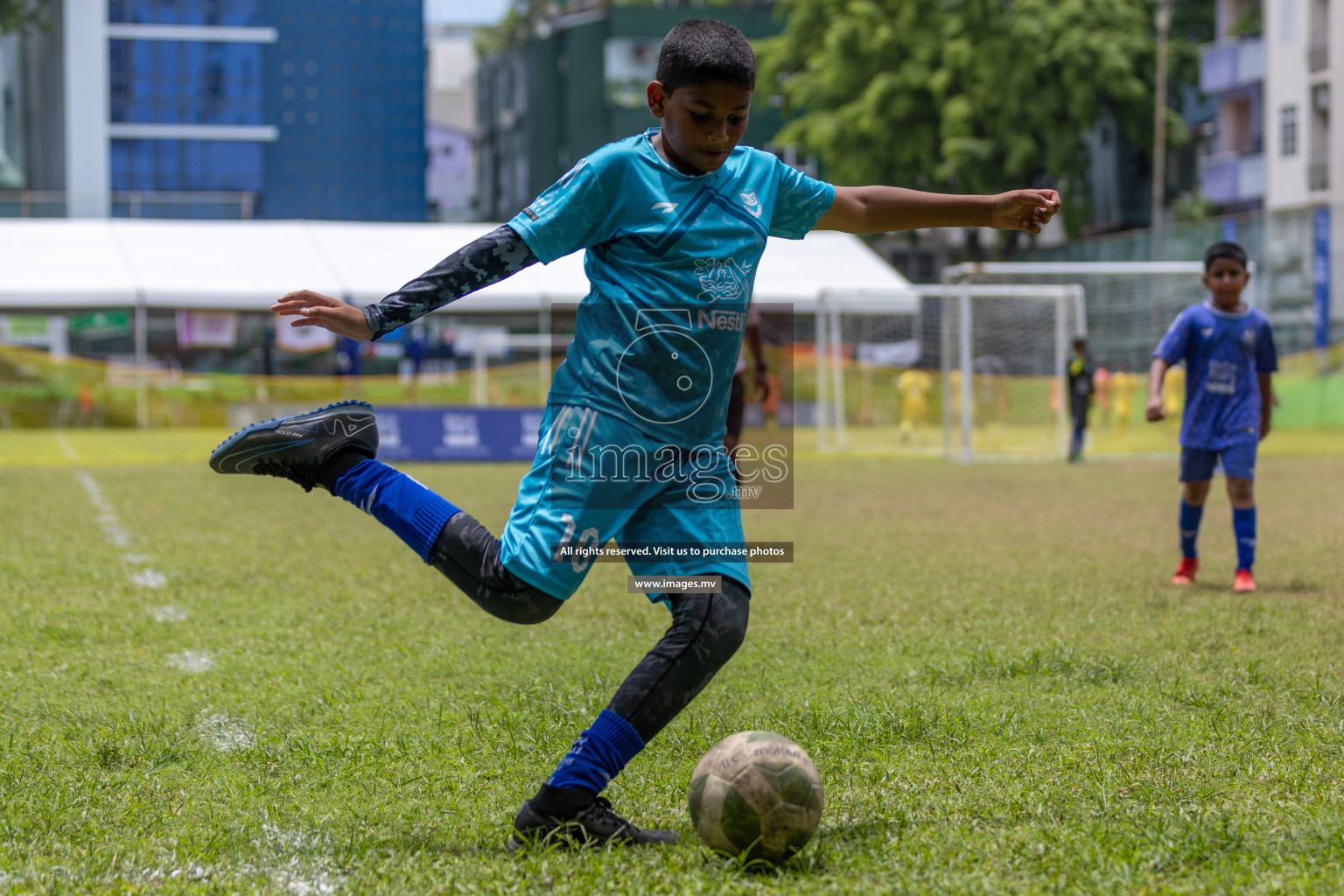 Day 4 of Nestle Kids Football Fiesta, held in Henveyru Football Stadium, Male', Maldives on Saturday, 14th October 2023
Photos: Mohamed Mahfooz Moosa, Hassan Simah / images.mv