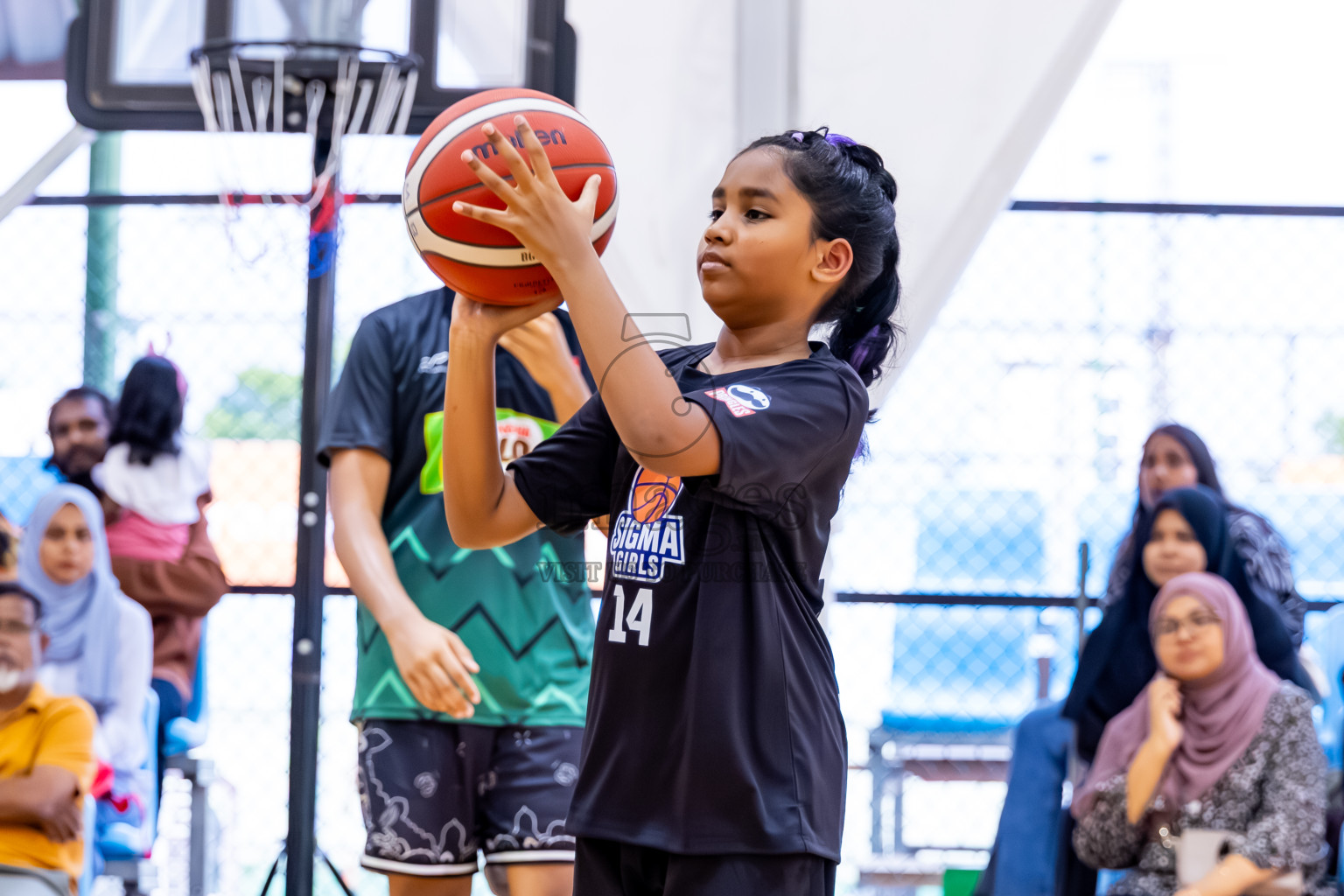 Day 3 of Milo 5 x 5 Junior Challenge 2025 - Basketball tournament held in Basketball Training Center, Male', Maldives on Saturday, 11th October 2025. Photos by: Nausham Waheed, Hassan Simah / Images.mv