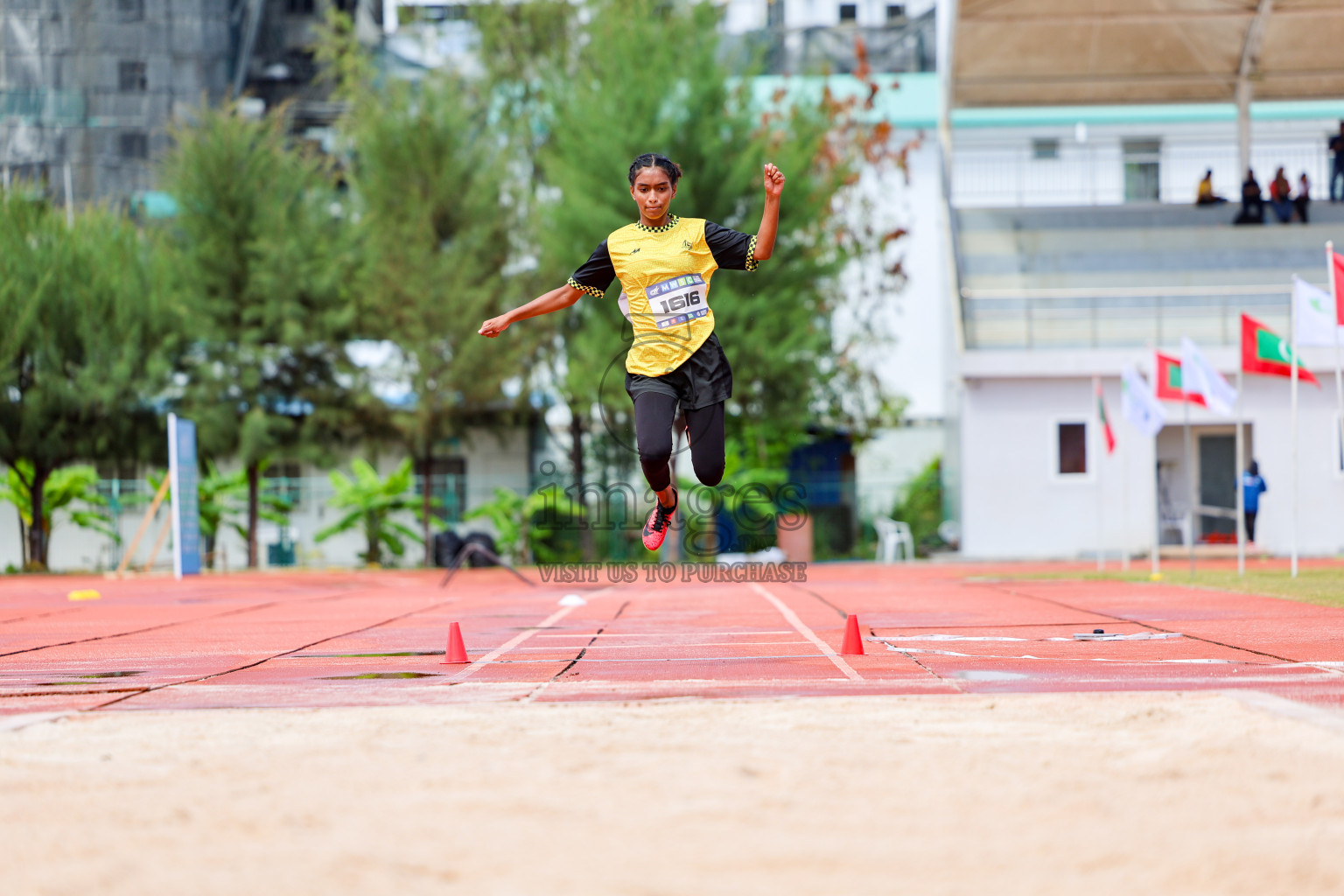 Day 1 of MWSC Interschool Athletics Championships 2024 held in Hulhumale Running Track, Hulhumale, Maldives on Saturday, 9th November 2024. 
Photos by: Ismail Thoriq, Hassan Simah / Images.mv