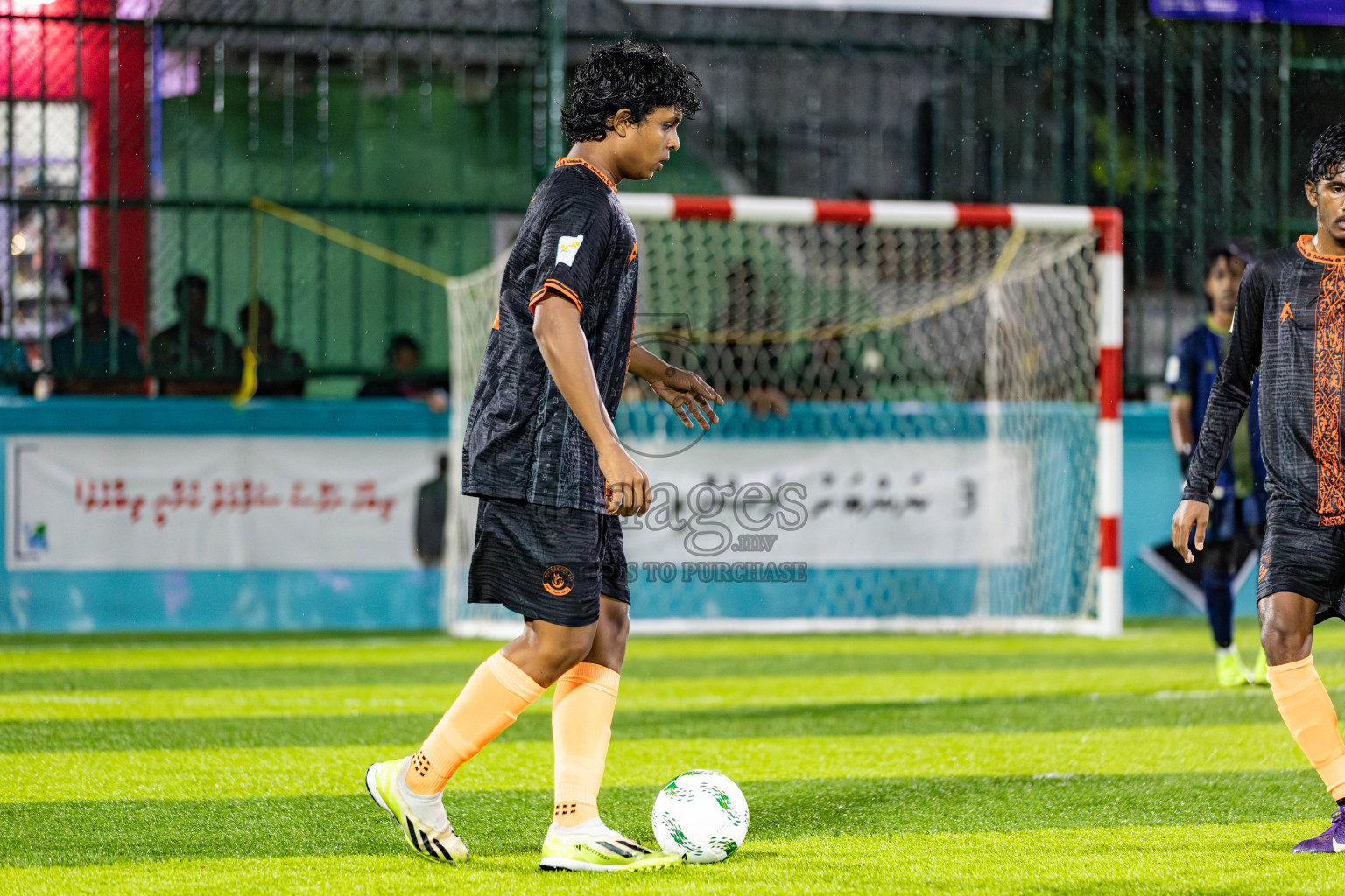 The Dee Ess Kay vs Dee Cee Jay Sc in Day 3 of Laamehi Dhiggaru Ekuveri Futsal Challenge 2025 was held on Saturday, 26th July 2025, at Dhiggaru Futsal Ground, Dhiggaru, Maldives Photos: Areef Adam / images.mv