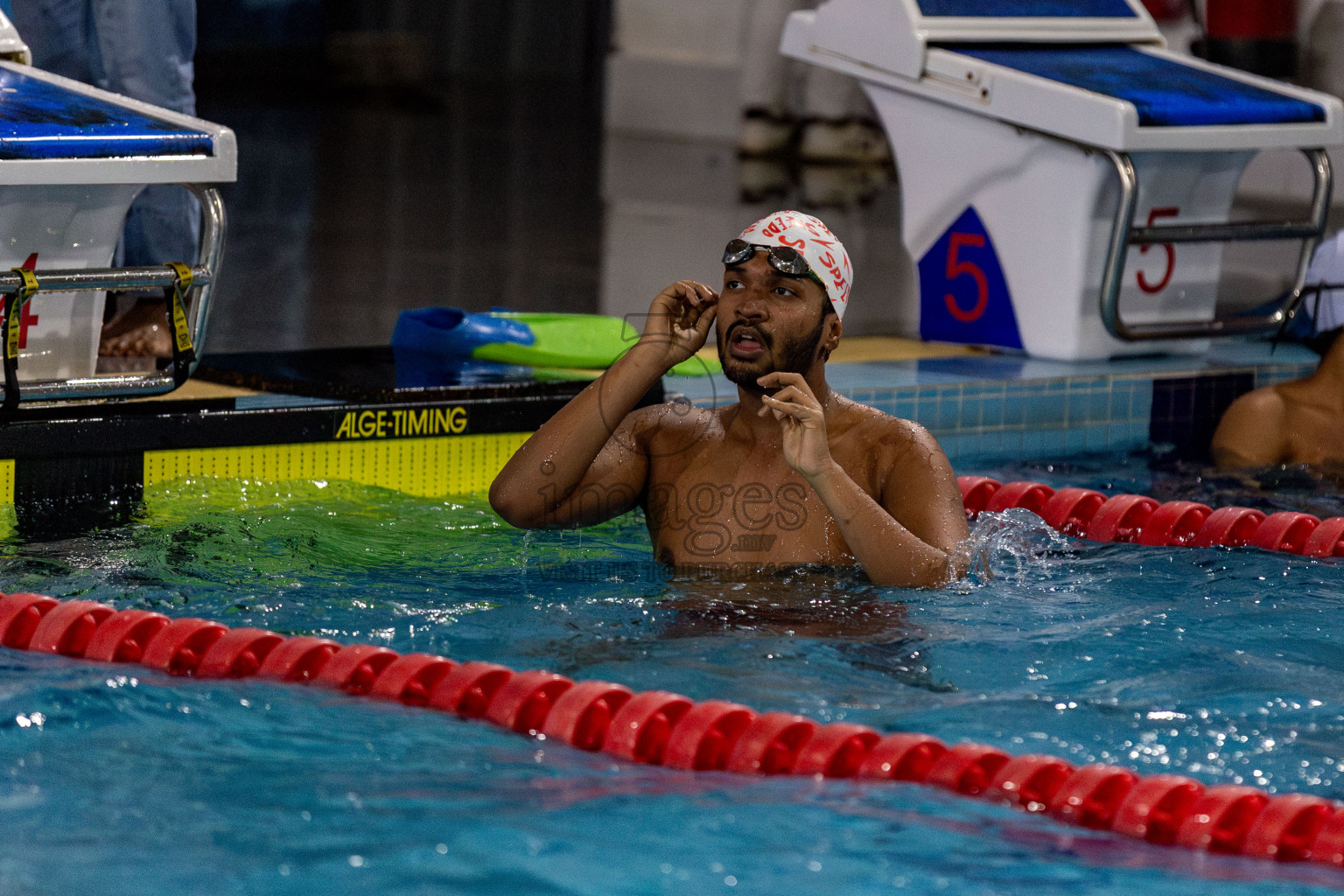 Day 2 of National Swimming Competition 2024 held in Hulhumale', Maldives on Saturday, 14th December 2024. Photos: Hassan Simah / images.mv