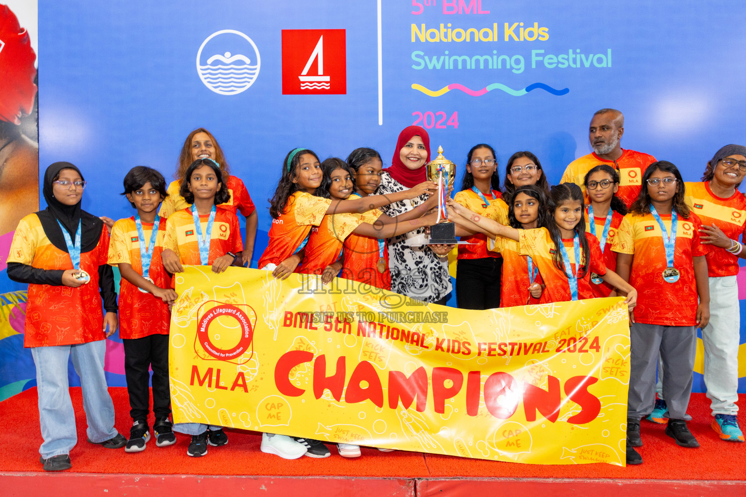 Closing of BML 5th National Swimming Kids Festival 2024 held in Hulhumale', Maldives on Saturday, 23rd November 2024.
Photos: Ismail Thoriq / images.mv