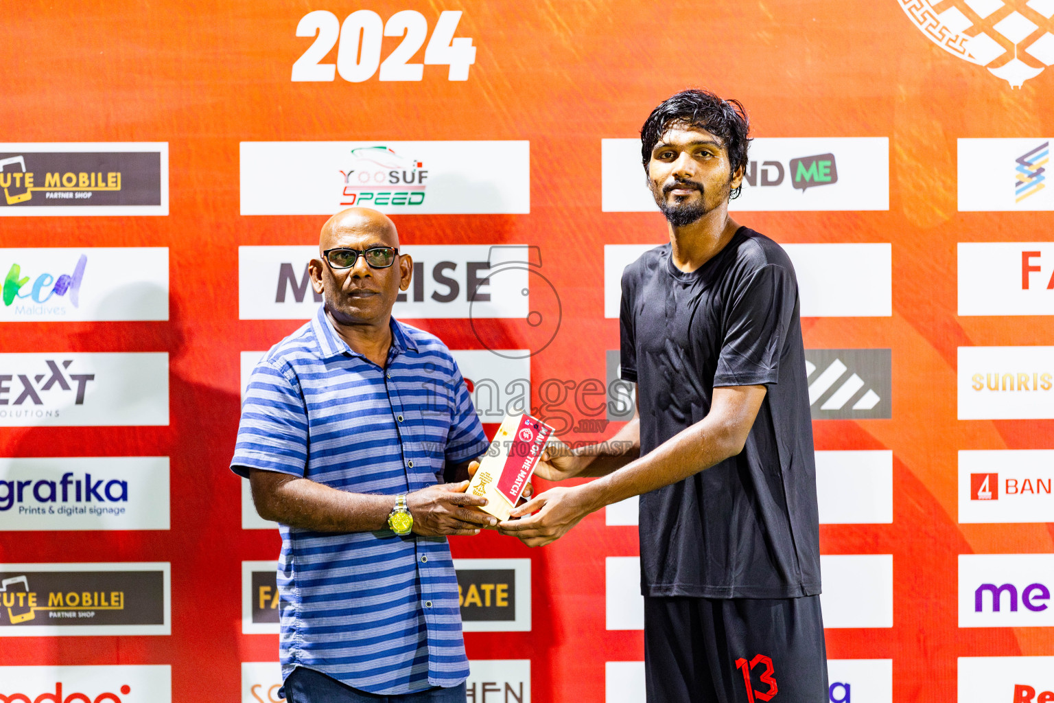 BK Sports Club vs United V in Day 2 of Eydhafushi Futsal Cup 2024 was held on Tuesday, 9th April 2024, in B Eydhafushi, Maldives Photos: Nausham Waheed / images.mv