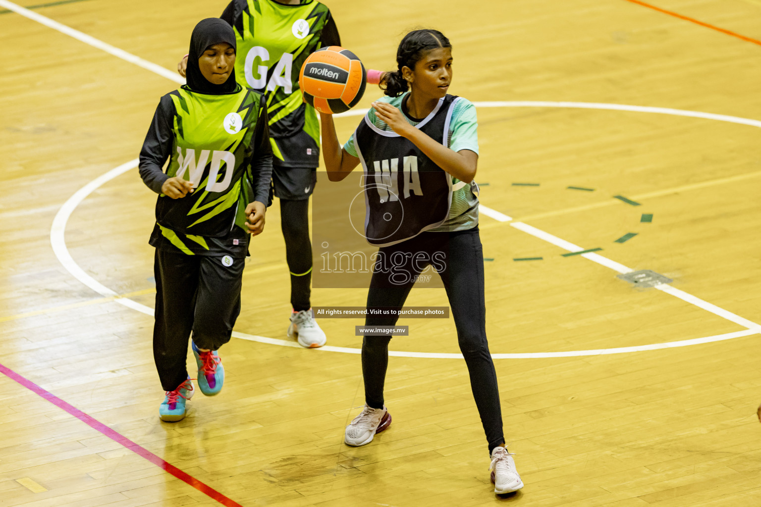 Day 8 of 24th Interschool Netball Tournament 2023 was held in Social Center, Male', Maldives on 3rd November 2023. Photos: Hassan Simah, Nausham Waheed / images.mv