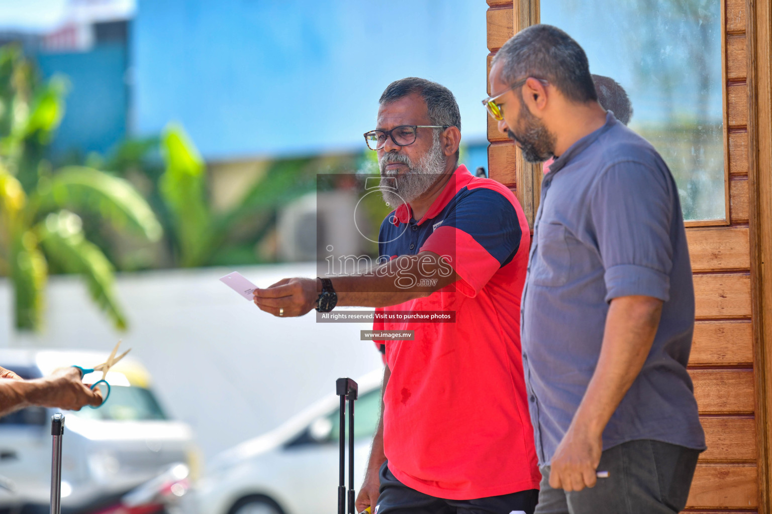 The Senior Men's National Team depart to Japan Training Camp from Maafannu Bus Terminal, Male', Maldives on 5th June 2023 Photos: Nausham Waheed/ Images.mv