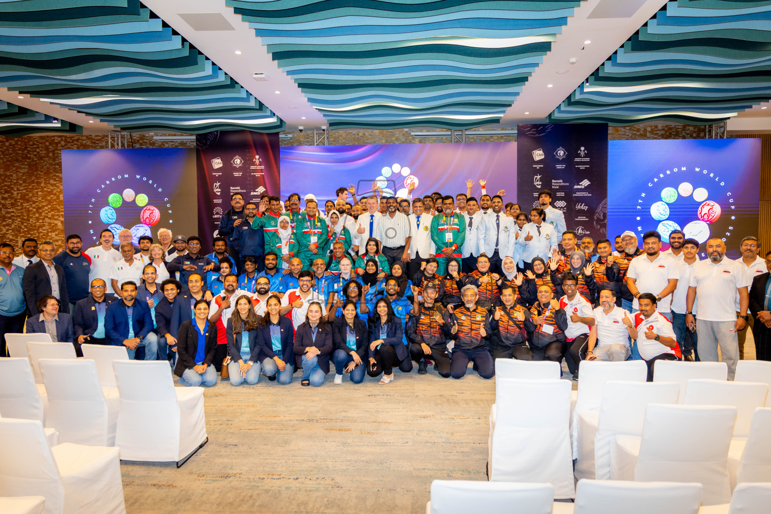 Opening Ceremony of 7th Carrom World Cup was held on Tuesday, 2nd November 2025 at Barceló Nasandhura Male', Maldives. Photos: Nausham Waheed / images.mv