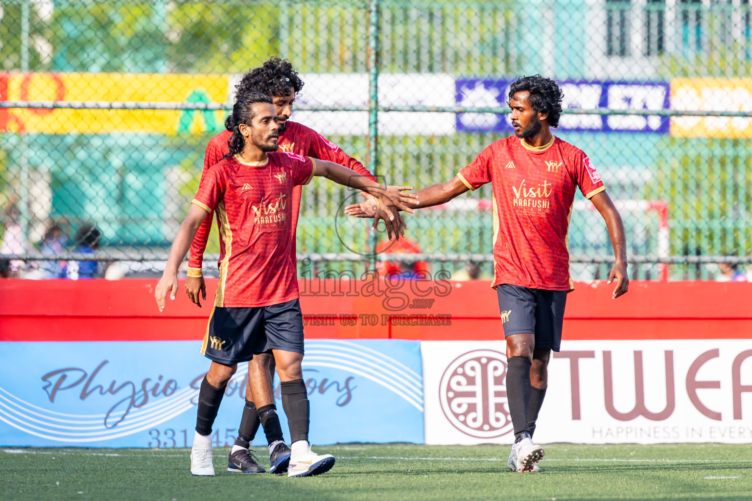 K Dhiffushi vs K Maafushi in Day 15 of Golden Futsal Challenge 2025 was held on Sunday, 19th January 2025, in Hulhumale', Maldives. Photos: Nausham Waheed / images.mv